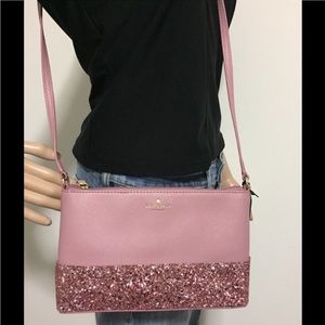 Kate spade glitter crossbody shoulder bag NEW